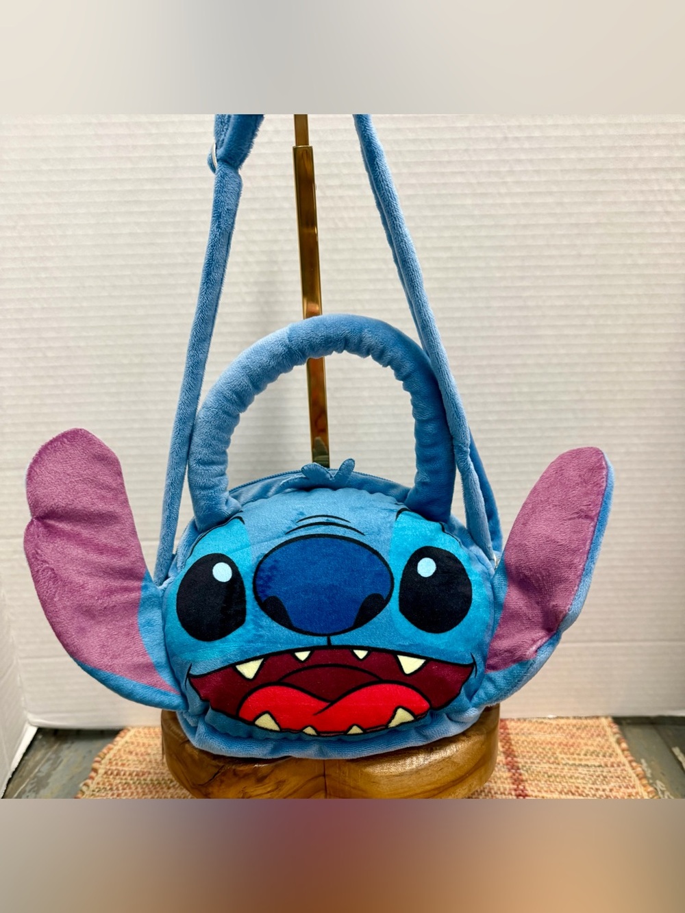 Disney Stitch Shoulder bag plush purse,Head is Lilo & Stich
